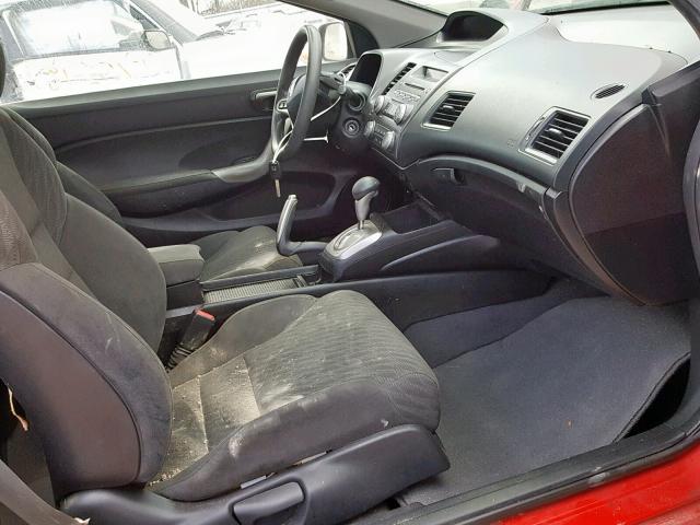 2HGFG12879H519622 - 2009 HONDA CIVIC EX RED photo 5