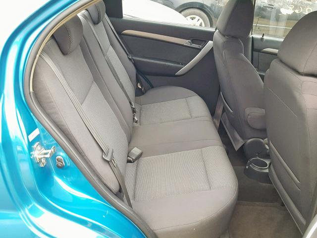 KL1TD56E09B378829 - 2009 CHEVROLET AVEO LS BLUE photo 6