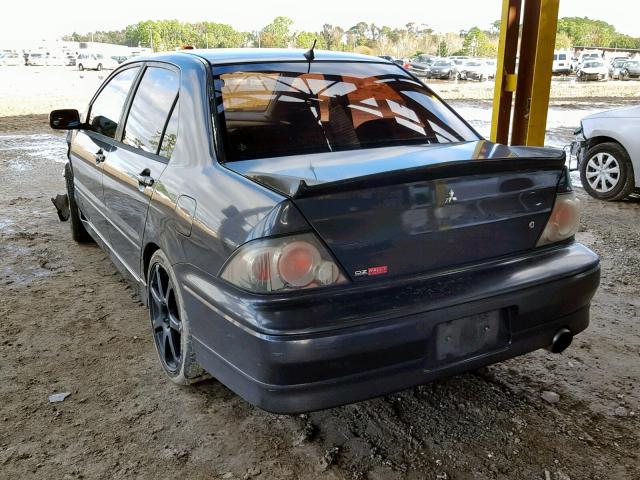 JA3AJ86EX3U084293 - 2003 MITSUBISHI LANCER OZ GRAY photo 3