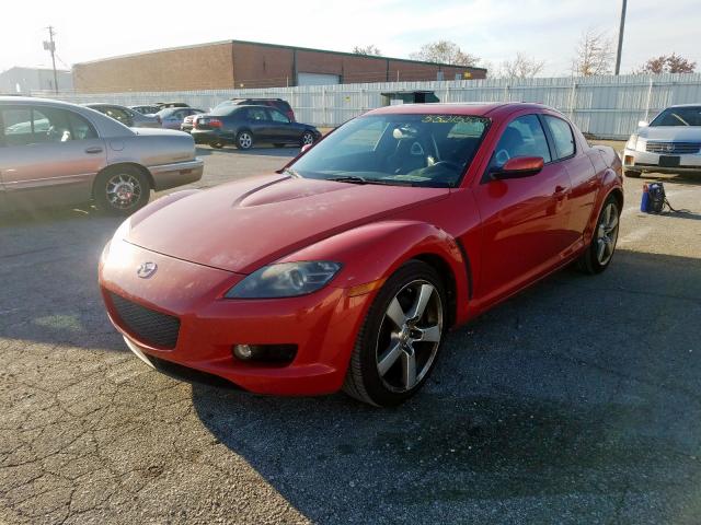 JM1FE17N450153619 - 2005 MAZDA RX8 RED photo 2