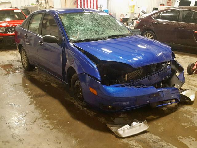 1FAFP34N65W239964 - 2005 FORD FOCUS ZX4 BLUE photo 1