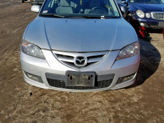 JM1BK124071621171 - 2007 MAZDA 3 S SILVER photo 9