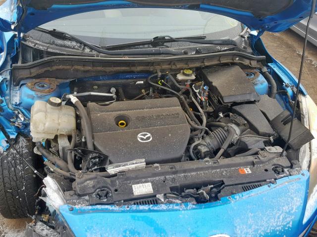 JM1BL1S61A1158592 - 2010 MAZDA 3 S BLUE photo 7