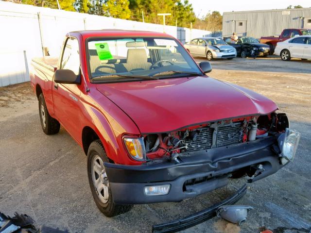 5TENL42N81Z777444 - 2001 TOYOTA TACOMA RED photo 1