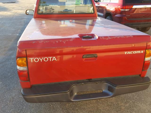 5TENL42N81Z777444 - 2001 TOYOTA TACOMA RED photo 6