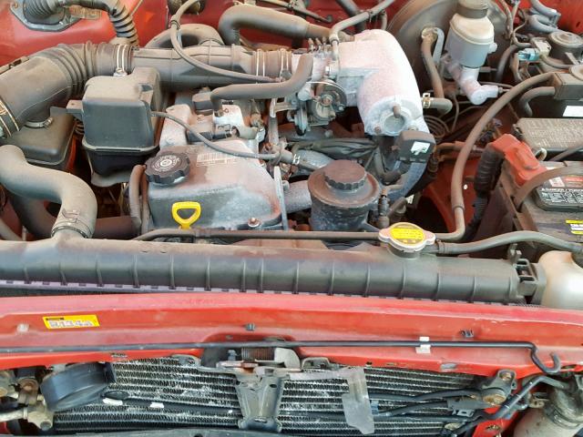 5TENL42N81Z777444 - 2001 TOYOTA TACOMA RED photo 7