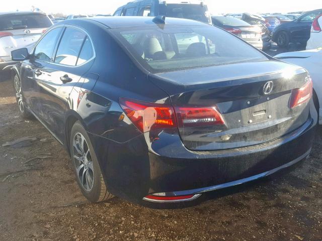 19UUB1F3XFA011157 - 2015 ACURA TLX BLACK photo 3