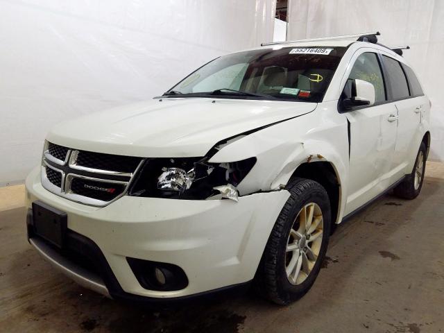 3C4PDDBG3ET271052 - 2014 DODGE JOURNEY WHITE photo 2