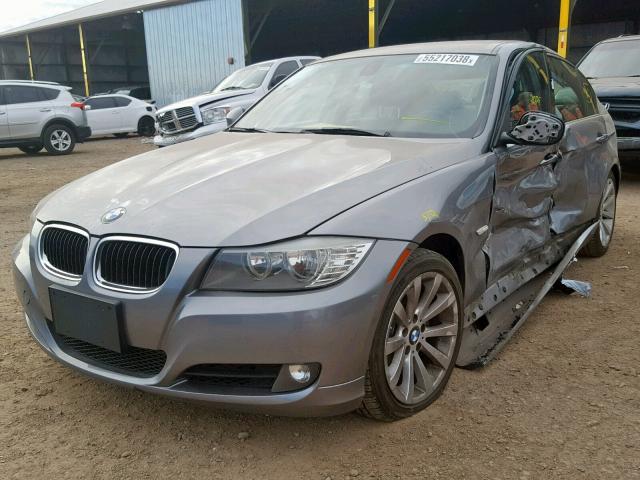 WBAPH5G51BNM75200 - 2011 BMW 328 I SULE GRAY photo 2