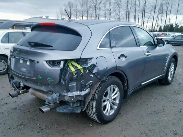 JN8CS1MW9HM412776 - 2017 INFINITI QX70 GRAY photo 4