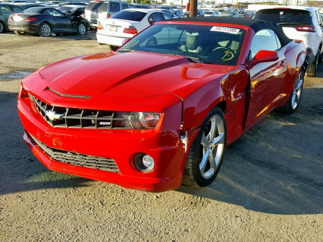 2G1FK3DJXD9208433 - 2013 CHEVROLET CAMARO 2SS RED photo 2