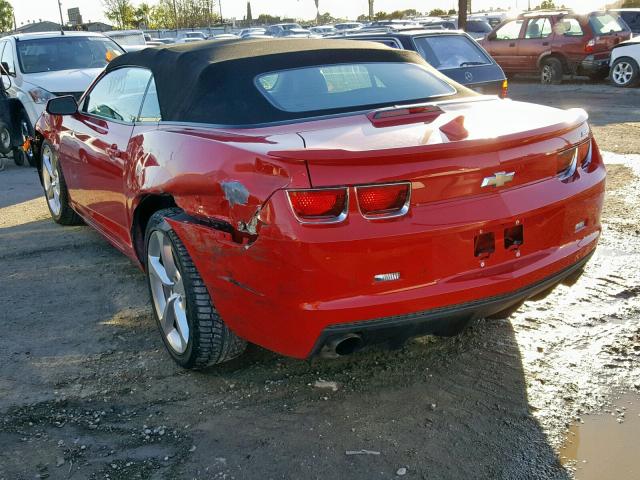 2G1FK3DJXD9208433 - 2013 CHEVROLET CAMARO 2SS RED photo 3