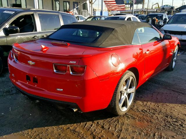 2G1FK3DJXD9208433 - 2013 CHEVROLET CAMARO 2SS RED photo 4