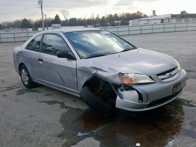 1HGEM21203L027841 - 2003 HONDA CIVIC DX SILVER photo 1