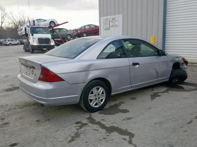 1HGEM21203L027841 - 2003 HONDA CIVIC DX SILVER photo 4