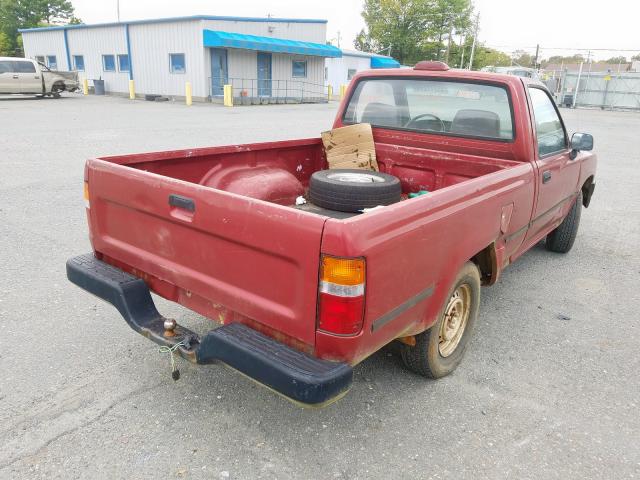 JT4RN81A6R5196007 - 1994 TOYOTA PICKUP 1/2 RED photo 4