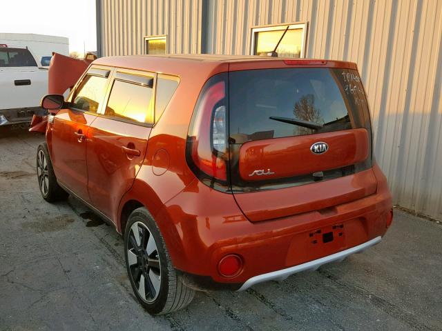 KNDJP3A51J7565264 - 2018 KIA SOUL + ORANGE photo 3