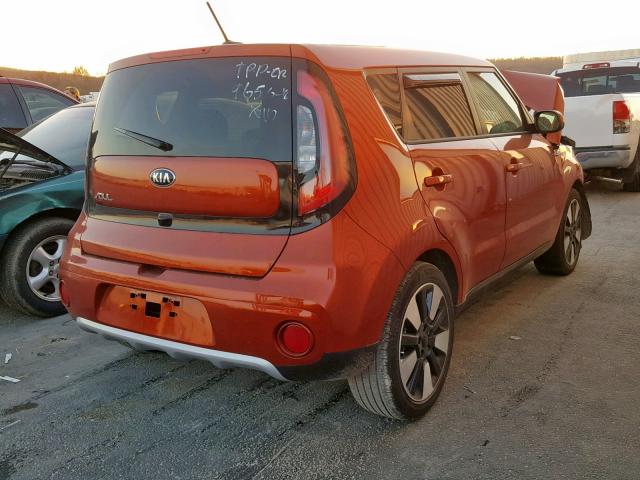 KNDJP3A51J7565264 - 2018 KIA SOUL + ORANGE photo 4