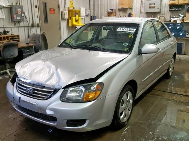 KNAFE222495585264 - 2009 KIA SPECTRA EX SILVER photo 2