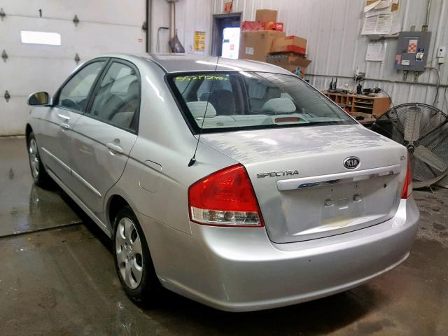 KNAFE222495585264 - 2009 KIA SPECTRA EX SILVER photo 3