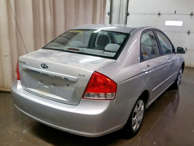 KNAFE222495585264 - 2009 KIA SPECTRA EX SILVER photo 4