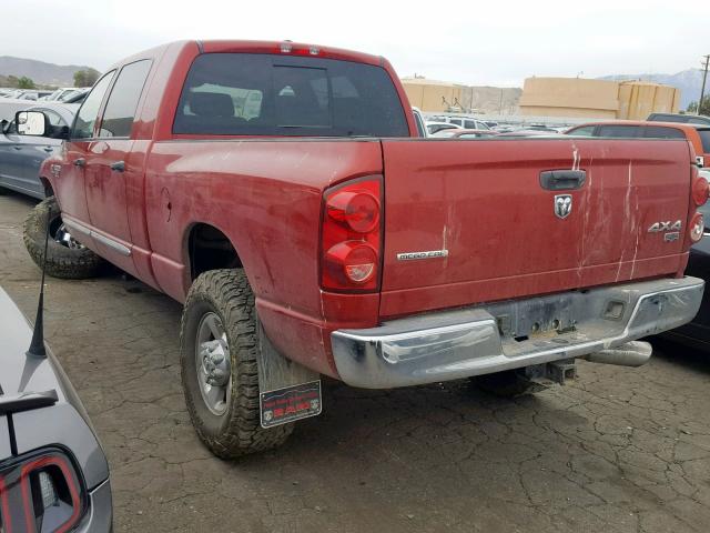 3D3KS29A97G849065 - 2007 DODGE RAM 2500 RED photo 3