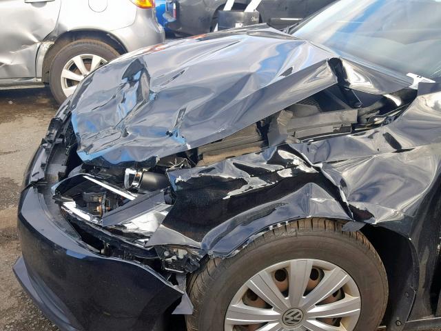 3VW1K7AJ9BM062458 - 2011 VOLKSWAGEN JETTA BASE BLACK photo 9