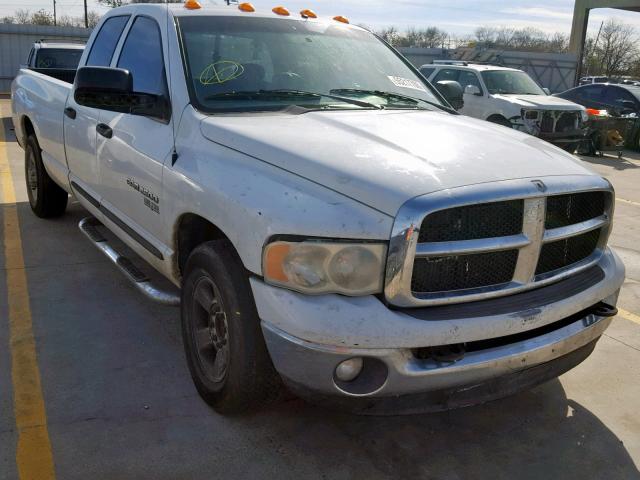 3D7KR28C25G847913 - 2005 DODGE RAM 2500 S WHITE photo 1