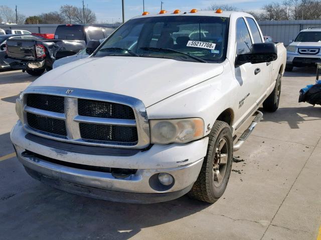 3D7KR28C25G847913 - 2005 DODGE RAM 2500 S WHITE photo 2