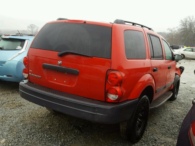 1D4HD38N45F590932 - 2005 DODGE DURANGO ST RED photo 4