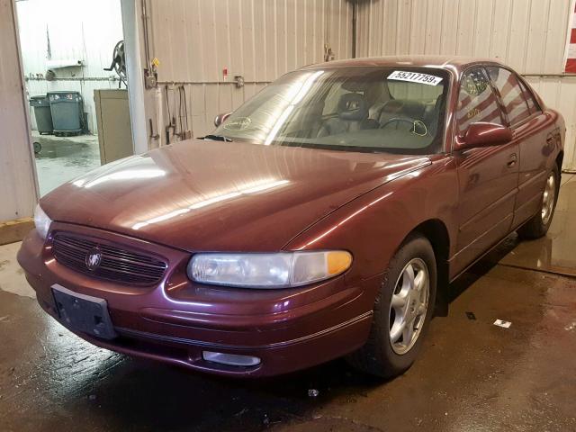 2G4WB55K121189658 - 2002 BUICK REGAL LS MAROON photo 2