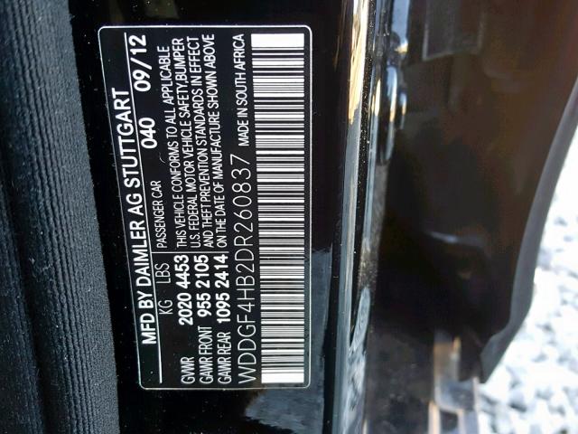 WDDGF4HB2DR260837 - 2013 MERCEDES-BENZ C 250 BLACK photo 10