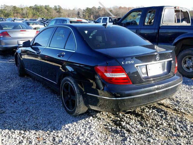 WDDGF4HB2DR260837 - 2013 MERCEDES-BENZ C 250 BLACK photo 3