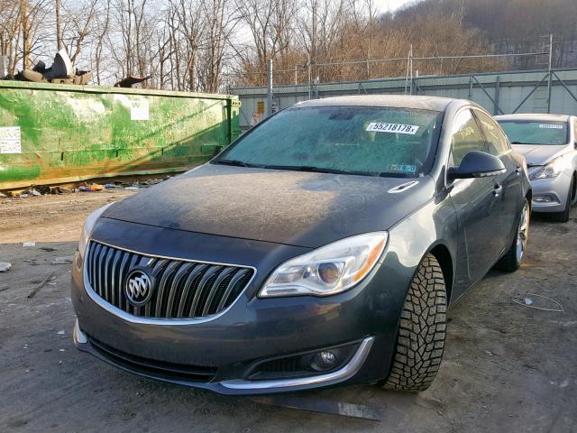 2G4GN5EX4E9182636 - 2014 BUICK REGAL PREM CHARCOAL photo 2