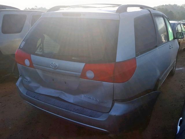 5TDZA22C46S462672 - 2006 TOYOTA SIENNA XLE GRAY photo 4