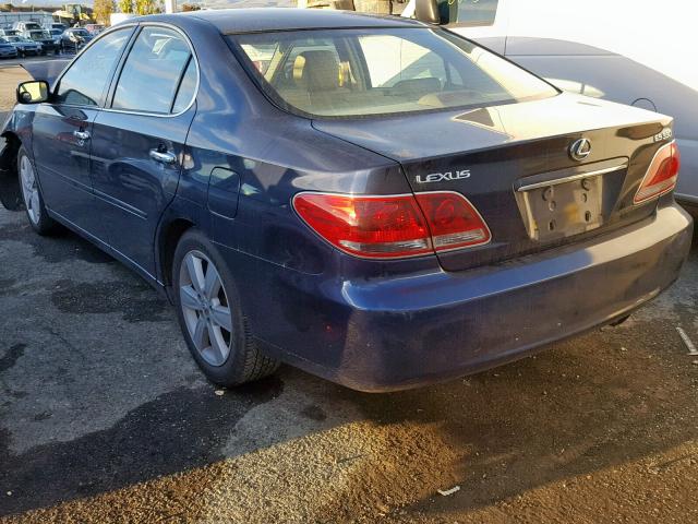 JTHBA30G955120344 - 2005 LEXUS ES 330 BLUE photo 3