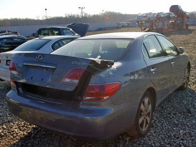 JTHBA30G065156263 - 2006 LEXUS ES 330 GRAY photo 4