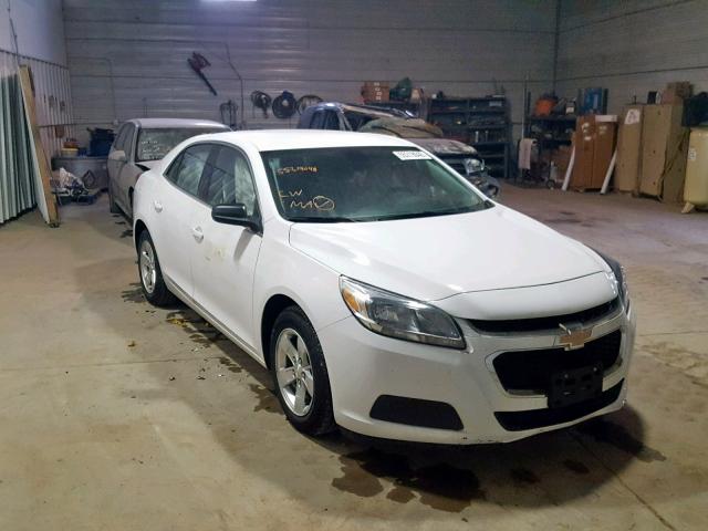 1G11A5SLXFU132599 - 2015 CHEVROLET MALIBU LS WHITE photo 1