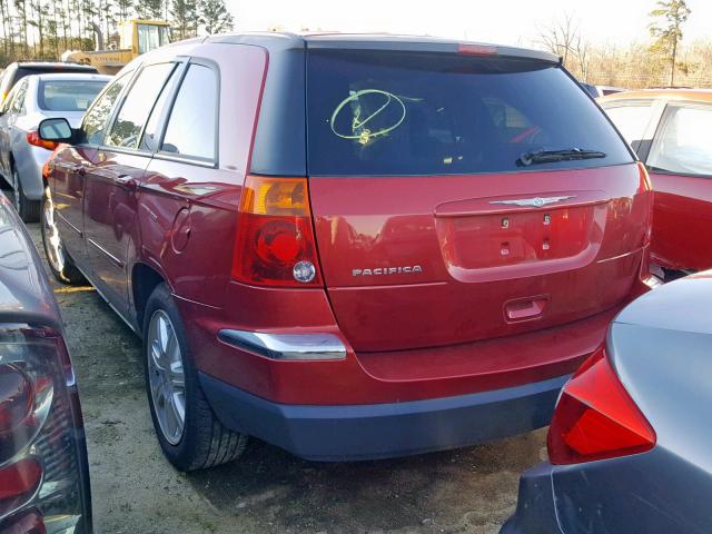 2C4GM68425R670059 - 2005 CHRYSLER PACIFICA T RED photo 3