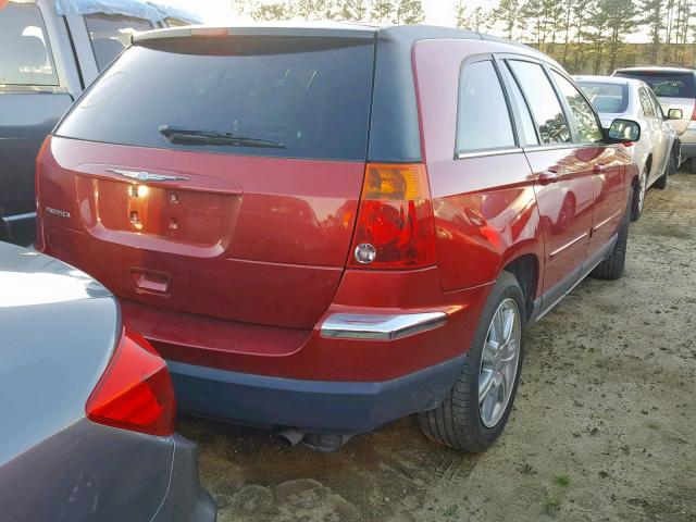 2C4GM68425R670059 - 2005 CHRYSLER PACIFICA T RED photo 4