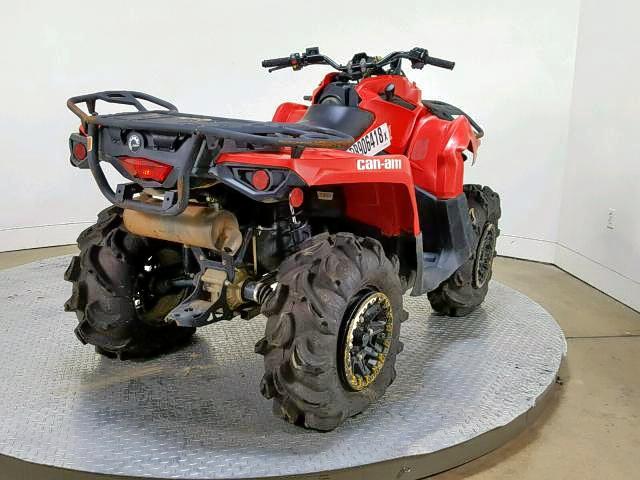 3JBLGAT40JJ002668 - 2018 CAN-AM OUTLANDER RED photo 8