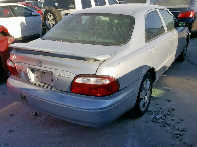 1YVGF22D215249066 - 2001 MAZDA 626 ES SILVER photo 4