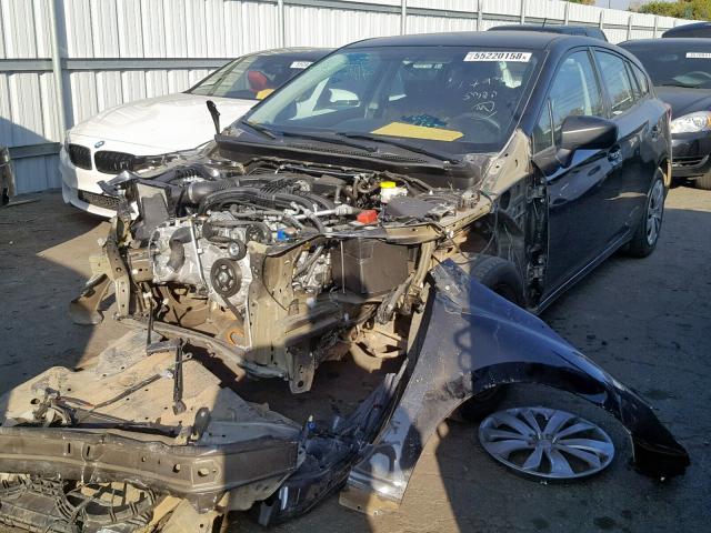 4S3GTAA63H1721837 - 2017 SUBARU IMPREZA BLACK photo 2