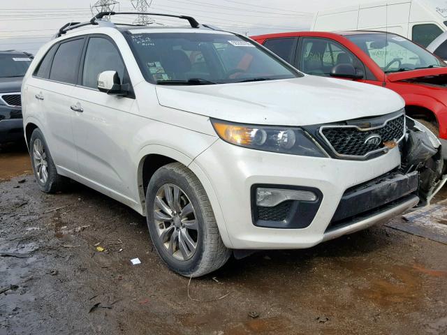 5XYKW4A22CG263071 - 2012 KIA SORENTO SX WHITE photo 1