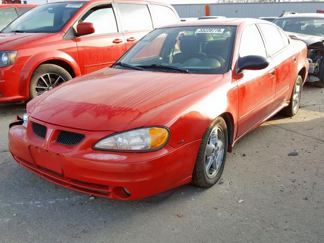 1G2NF52E04M657507 - 2004 PONTIAC GRAND AM S RED photo 2