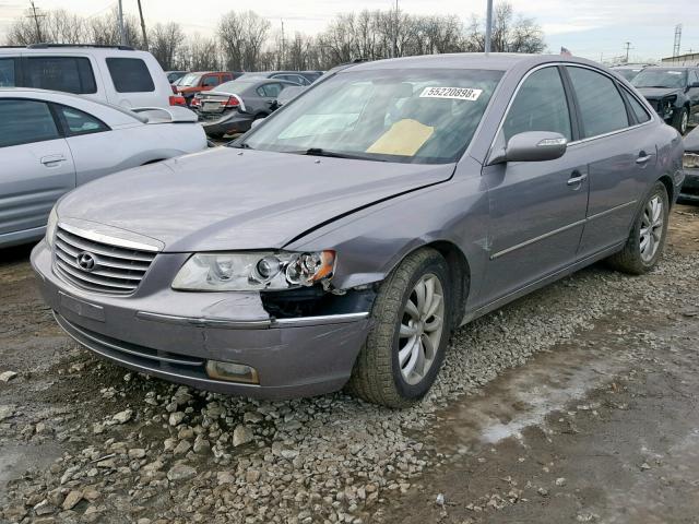 KMHFC46F47A239250 - 2007 HYUNDAI AZERA SE SILVER photo 2