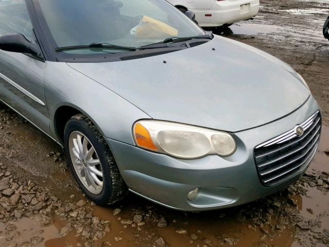 1C3EL55R04N384750 - 2004 CHRYSLER SEBRING LX SILVER photo 9