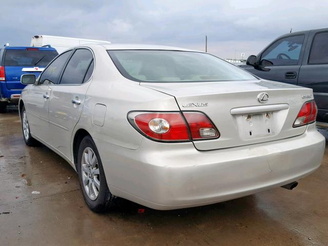 JTHBA30G245052452 - 2004 LEXUS ES 330 SILVER photo 3