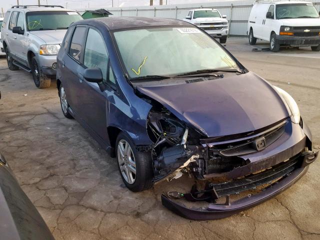 JHMGD38658S015153 - 2008 HONDA FIT SPORT PURPLE photo 1