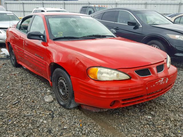 1G2NF52T61C130393 - 2001 PONTIAC GRAND AM S RED photo 1